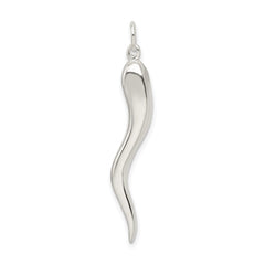 Sterling Silver Italian Horn Pendant QC264