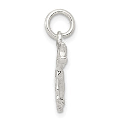 Sterling Silver Cat Charm QC2656