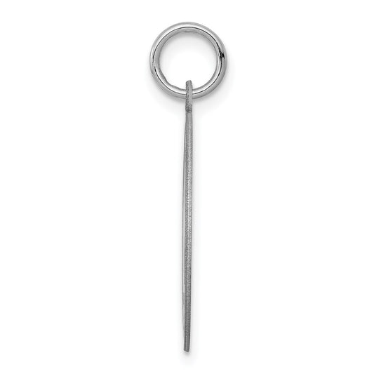 Sterling Silver Rhodium-plated Boxer Disc Charm QC2674