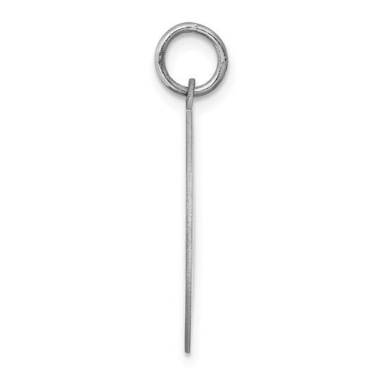 Sterling Silver Rhodium-plated Chow Disc Charm QC2679