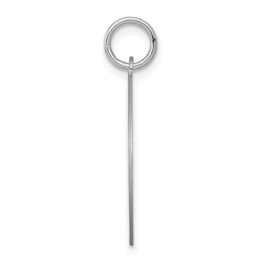 Sterling Silver Rhodium-plated English Springer Disc Charm QC2685