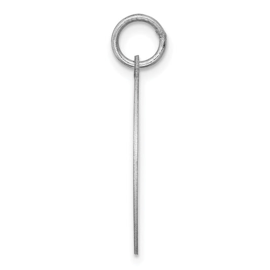 Sterling Silver Rhodium-plated Schipperke Disc Charm QC2703