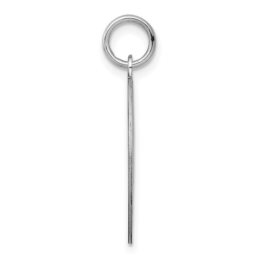 Sterling Silver Rhodium-plated Springer Spaniel Disc Charm QC2709