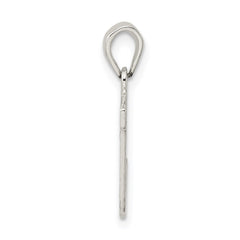 Sterling Silver Rhodium-plated Letter J Initial Pendant QC2762J