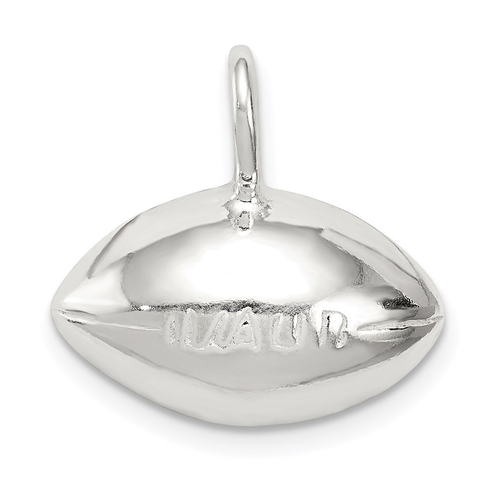 Sterling Silver Football Charm QC2786