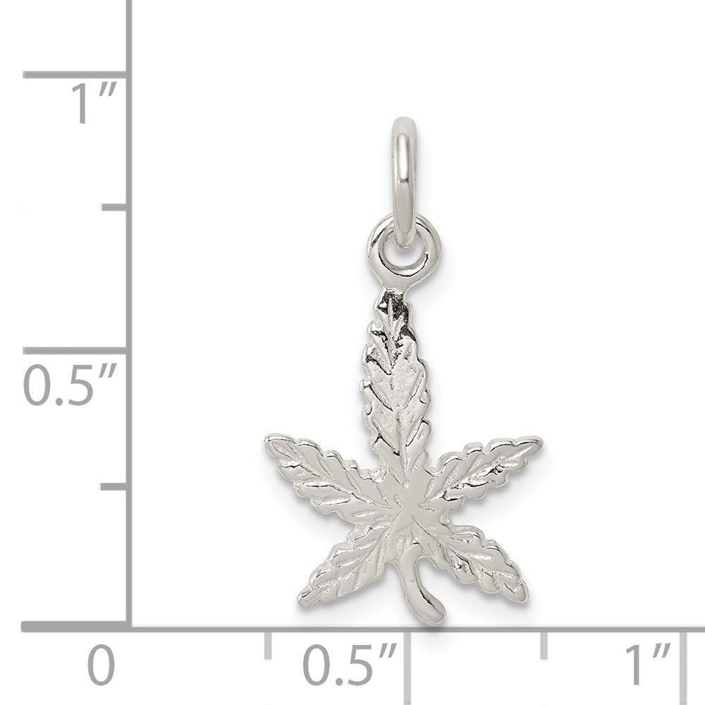 Sterling Silver Leaf Charm QC2801