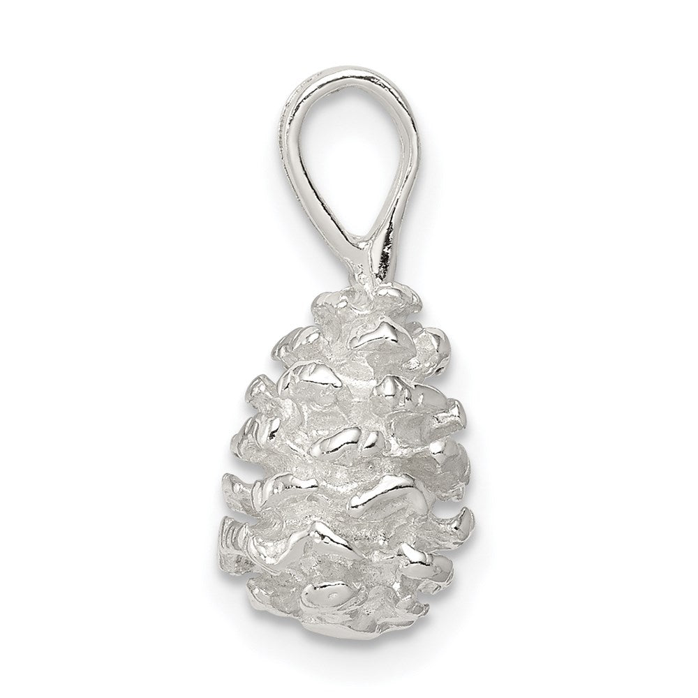Sterling Silver Pinecone Charm QC2803