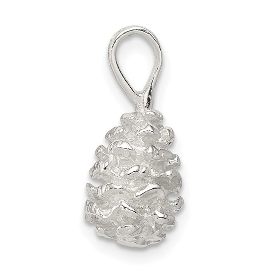 Sterling Silver Pinecone Charm QC2803