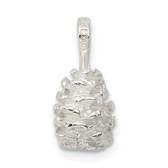 Sterling Silver Pinecone Charm QC2803