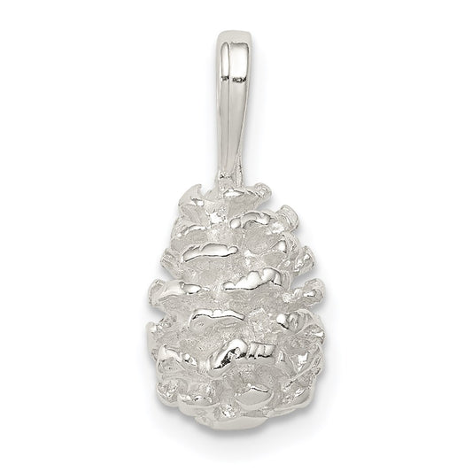 Sterling Silver Pinecone Charm QC2803