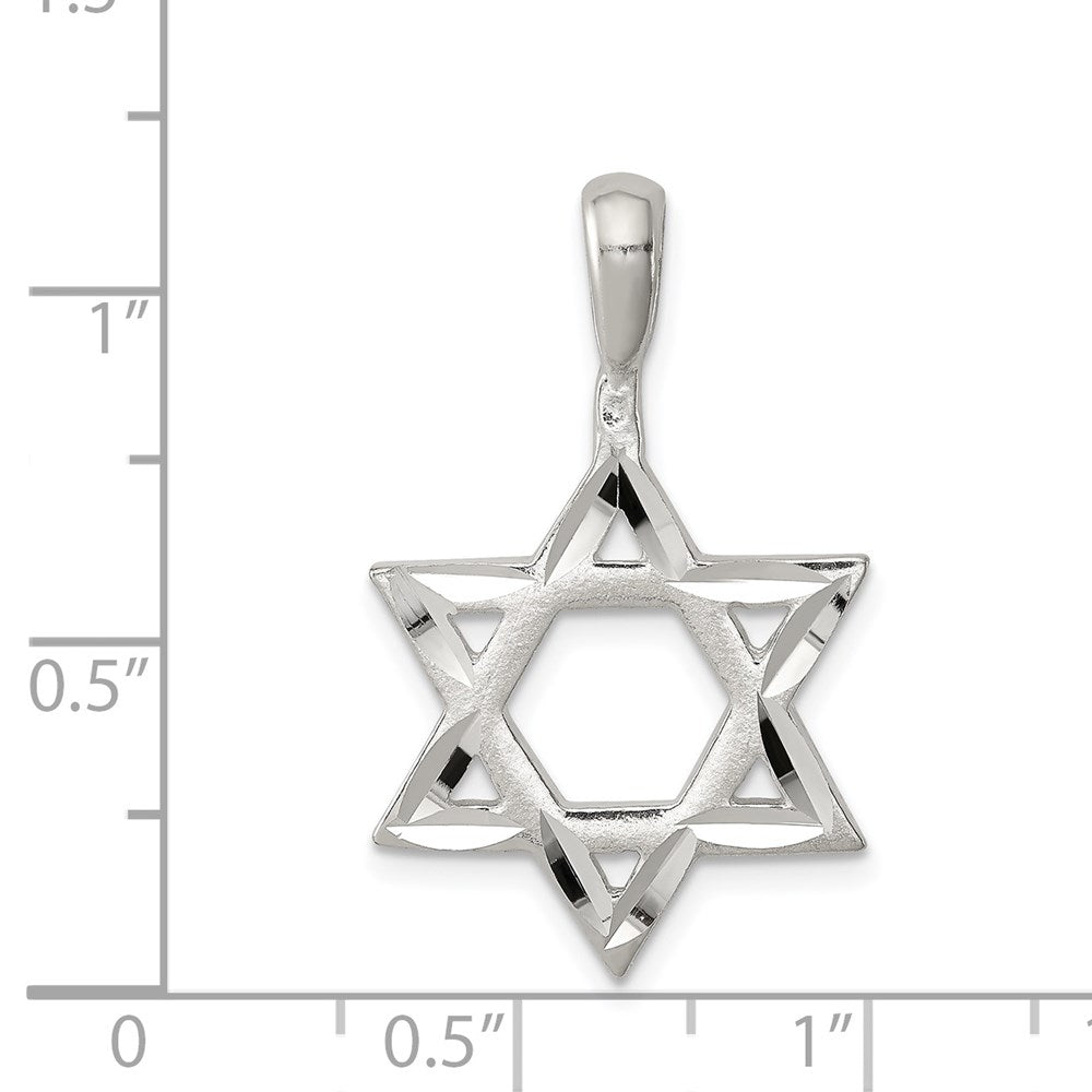 Sterling Silver Star of David Charm QC2821