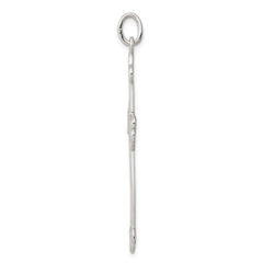 Sterling Silver Budded Cross Pendant QC2880