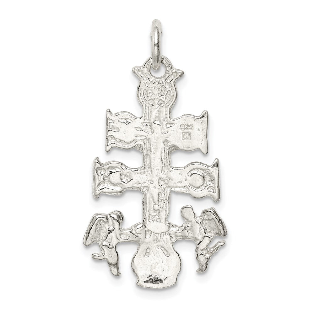 Sterling Silver Cara Vaca Crucifix Pendant QC2911