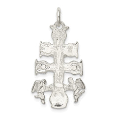 Sterling Silver Cara Vaca Crucifix Pendant QC2911