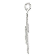 Sterling Silver Latin Crucifix Pendant QC2919
