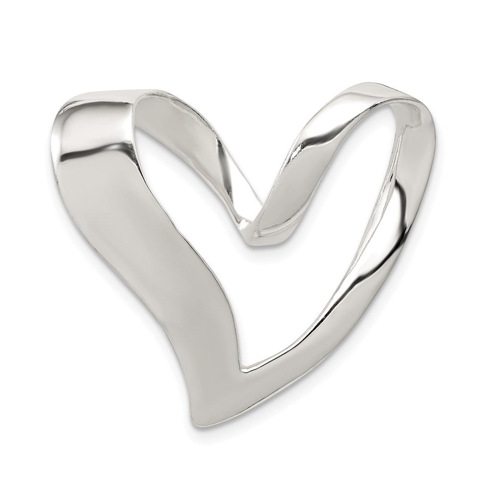 Sterling Silver Heart Slide QC3063