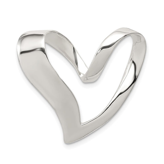 Sterling Silver Heart Slide QC3063