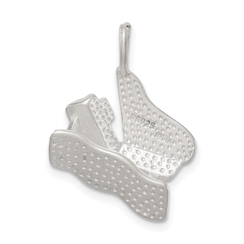 Sterling Silver Piano Charm QC3085