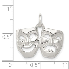 Sterling Silver Comedy/Tragedy Charm QC3093