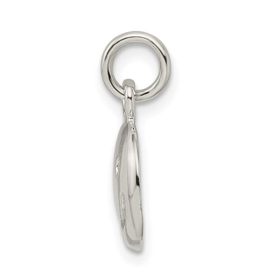 Sterling Silver Happy Face Charm QC3097
