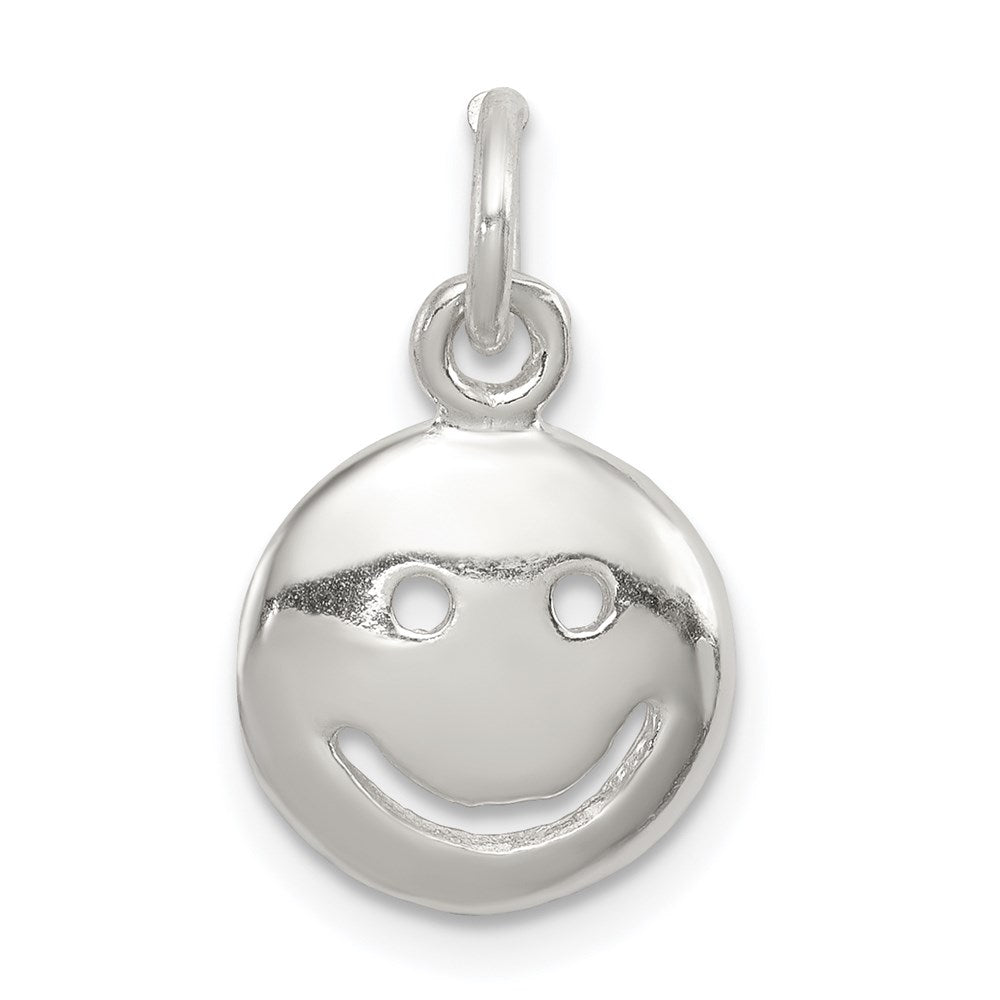 Sterling Silver Happy Face Charm QC3097