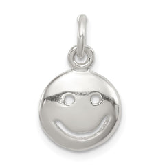 Sterling Silver Happy Face Charm QC3097