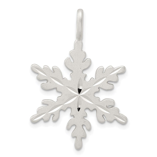 Sterling Silver Snowflake Charm QC3109