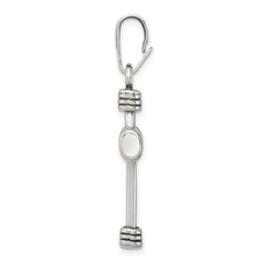 Sterling Silver Antiqued Cross Pendant QC3244