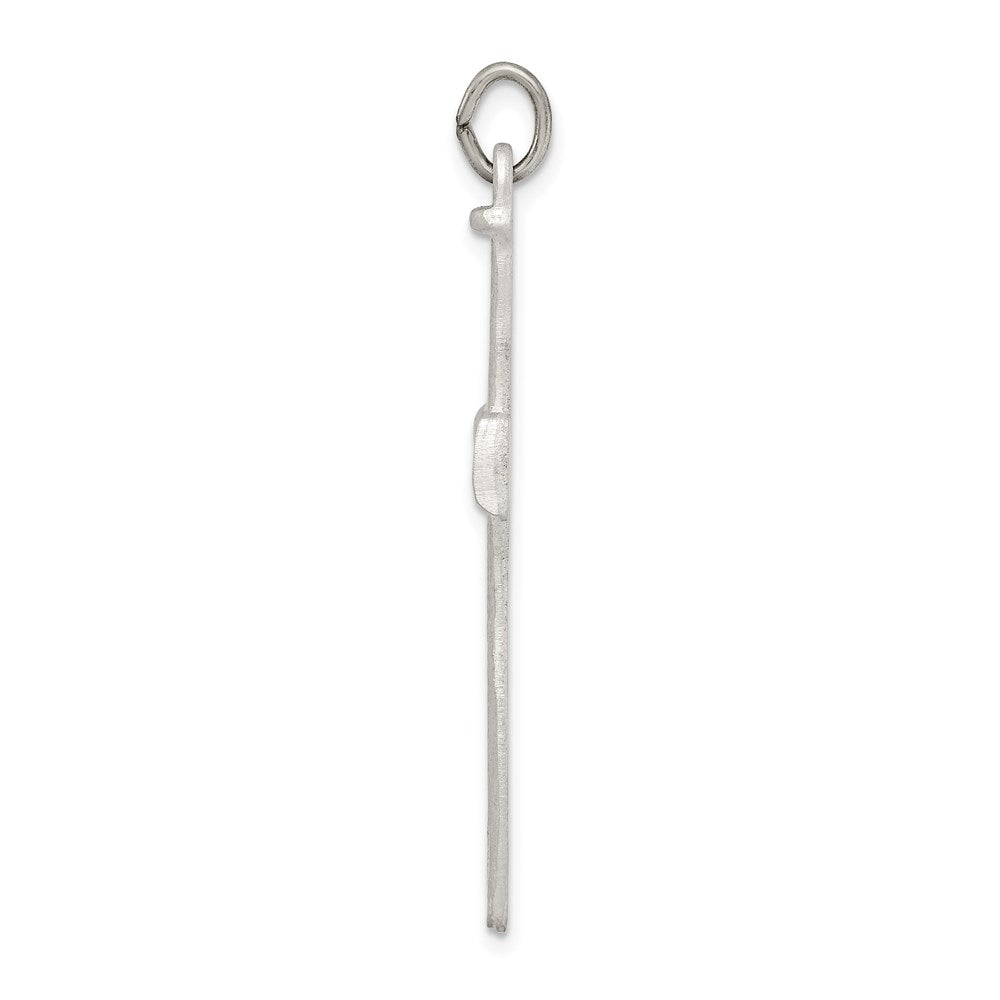 Sterling Silver Antiqued Nail Cross Pendant QC3266
