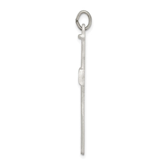 Sterling Silver Antiqued Nail Cross Pendant QC3266