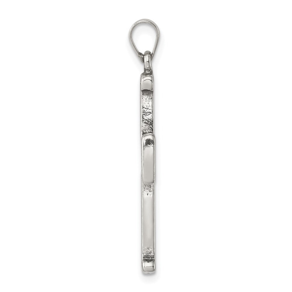 Sterling Silver Antiqued Cross Pendant QC3271