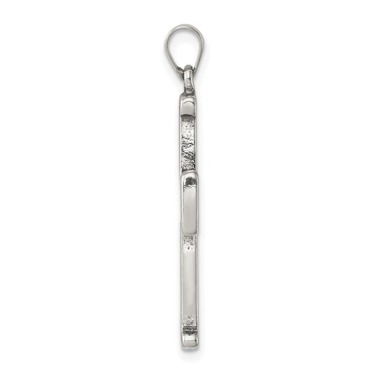 Sterling Silver Antiqued Cross Pendant QC3271