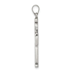 Sterling Silver Antiqued Cross Pendant QC3271