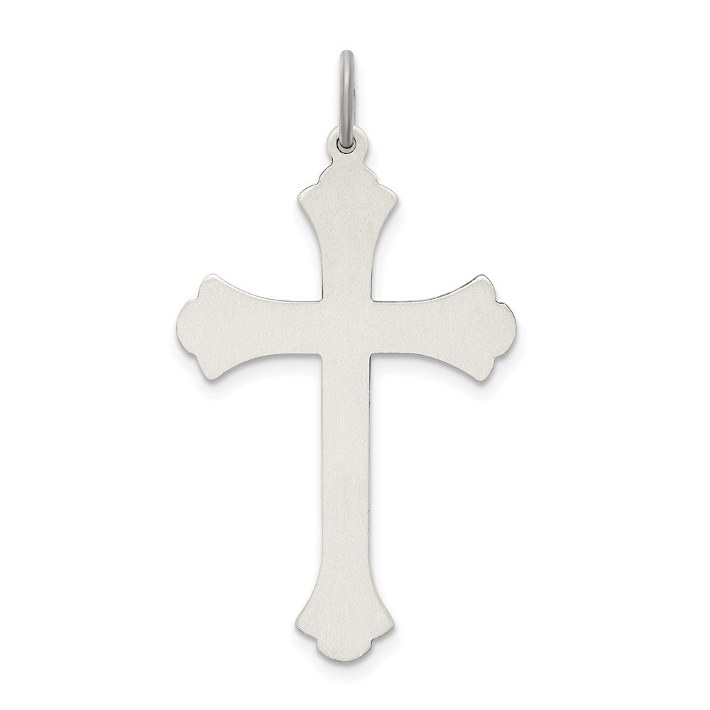 Sterling Silver Antiqued Cross Pendant QC3356