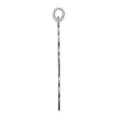 Sterling Silver Antiqued Eastern Orthodox Cross Charm QC3370