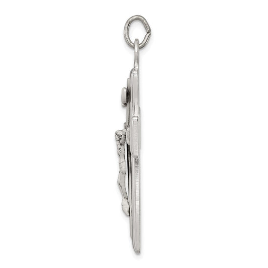 Sterling Silver INRI Crucifix Pendant QC3383