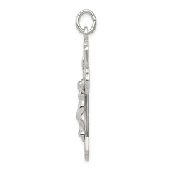 Sterling Silver INRI Crucifix Pendant QC3420