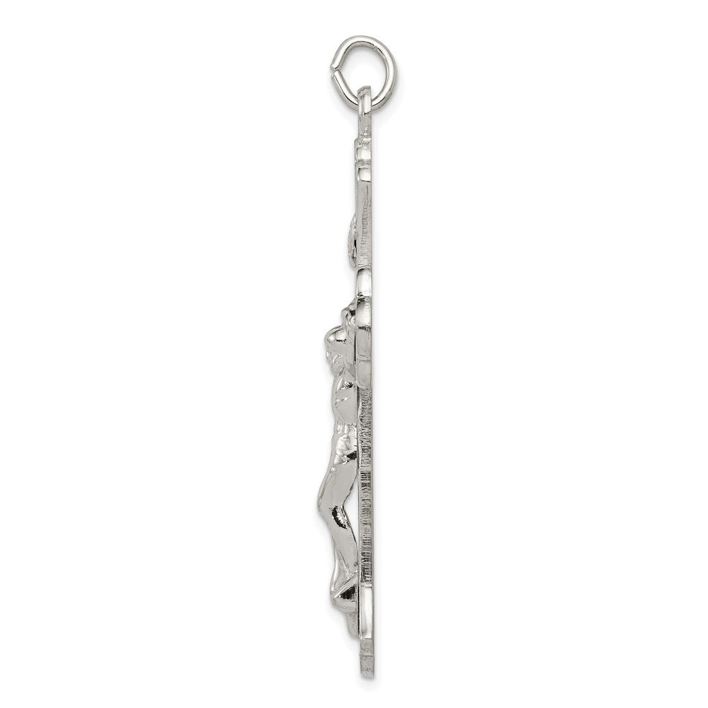Sterling Silver INRI Crucifix Pendant QC3421