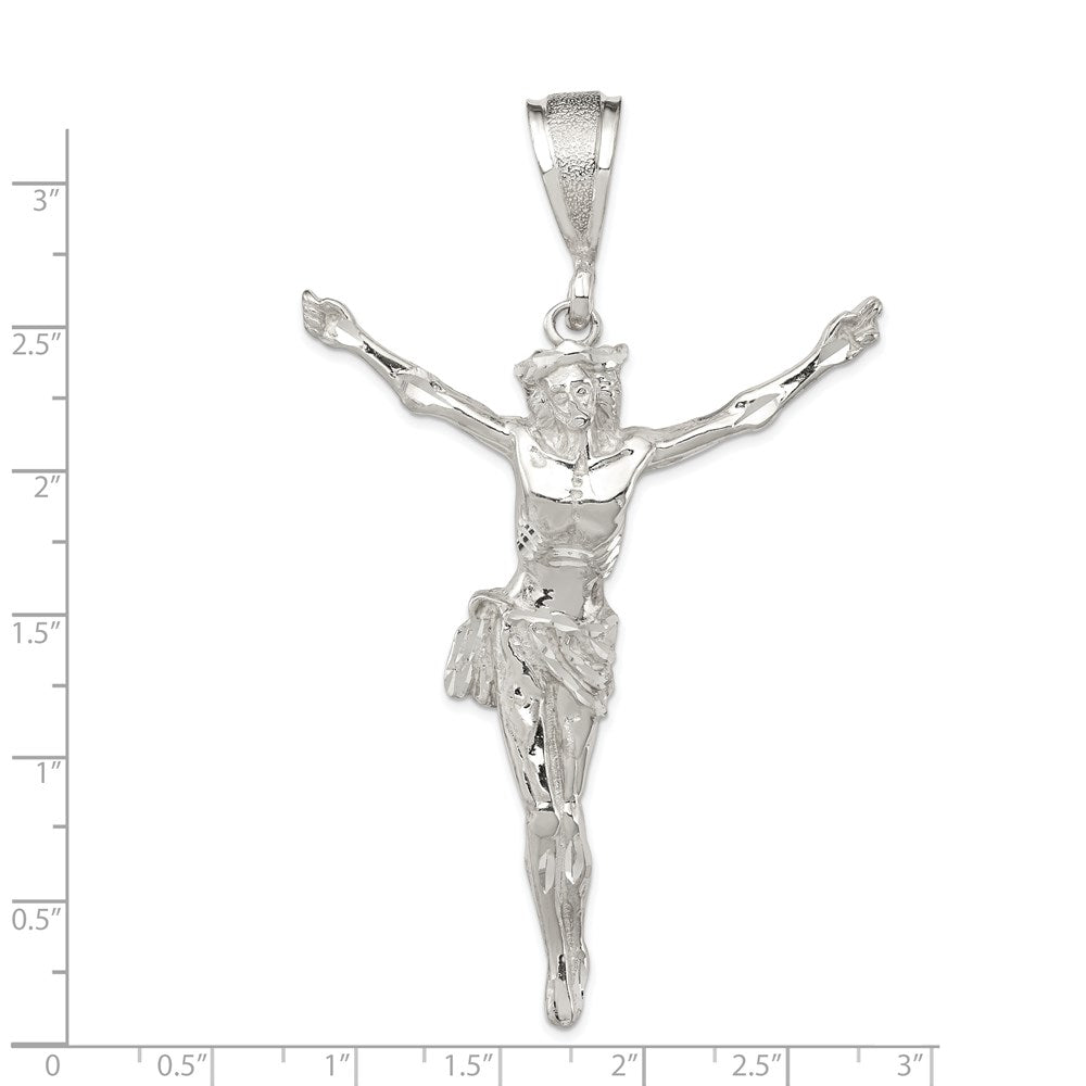 Sterling Silver Corpus (Crucified Christ) Pendant QC3432