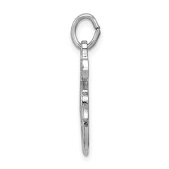 Sterling Silver Rhodium-plated Mariner Cross Pendant QC3435