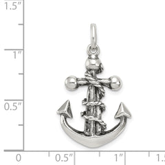 Sterling Silver Antiqued Cross Pendant QC3436