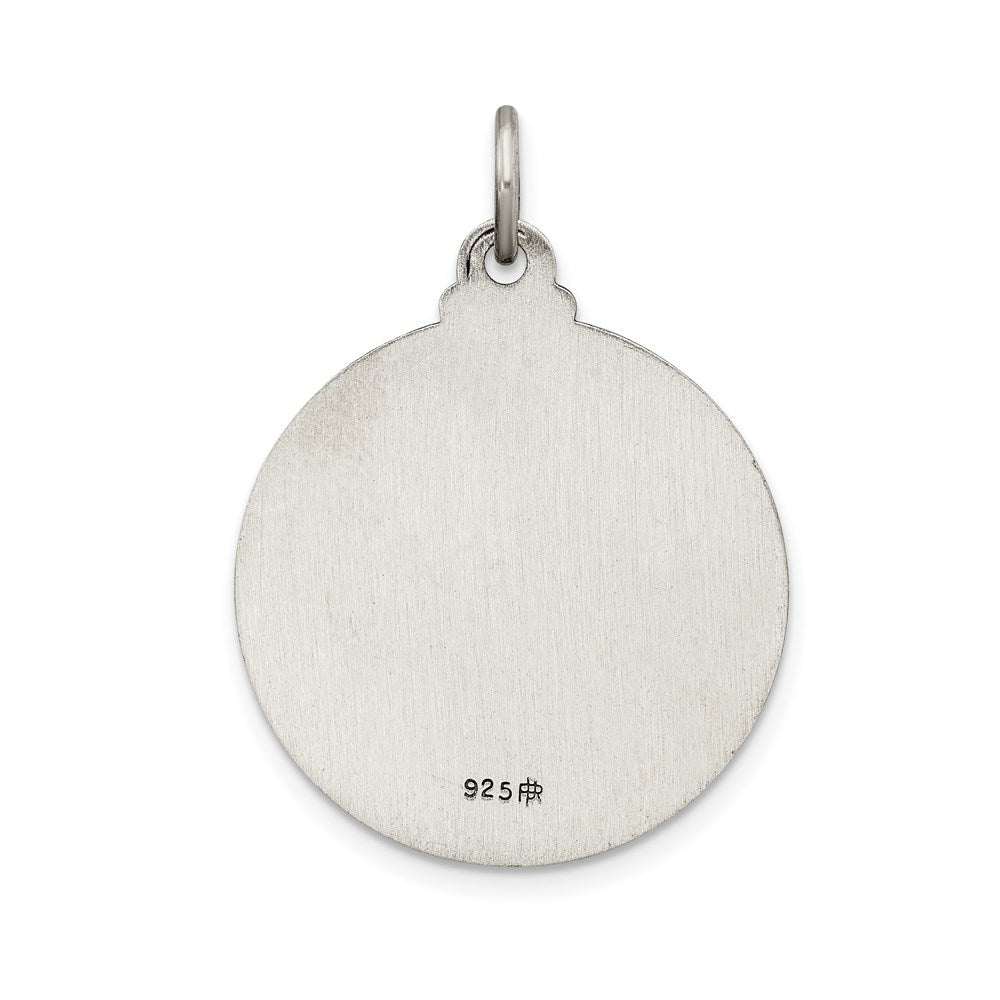 Sterling Silver Antiqued Ecce Homo Medal QC3443