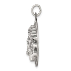 Sterling Silver Antiqued Ecce Homo Medal QC3449