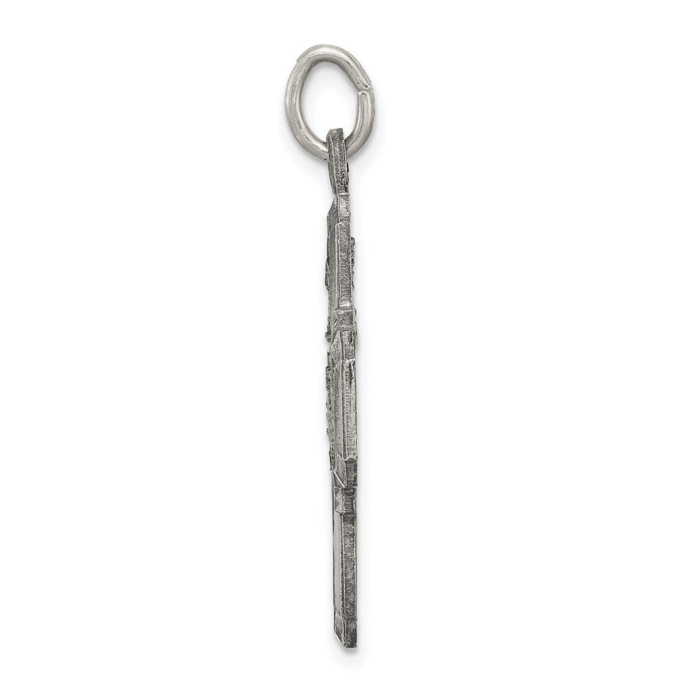 Sterling Silver Antiqued 4-way Medal QC3468