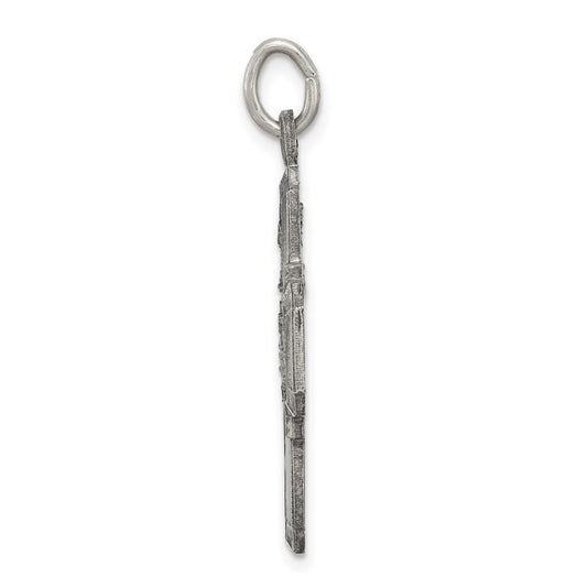 Sterling Silver Antiqued 4-way Medal QC3468