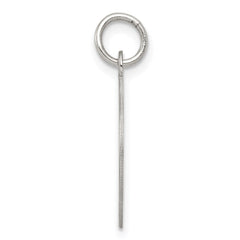 Sterling Silver Rhodium-plated Happy Birthday Disc Charm QC347
