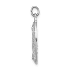 Sterling Silver Rhodium-plated Miraculous Medal QC3487