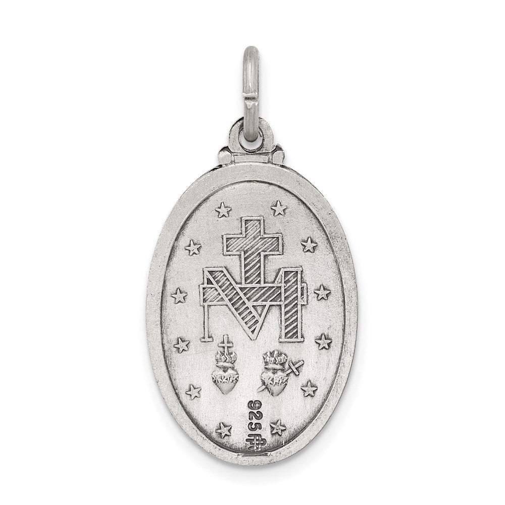 Sterling Silver Antiqued Miraculous Medal QC3490