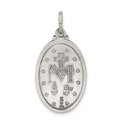 Sterling Silver Antiqued Miraculous Medal QC3490