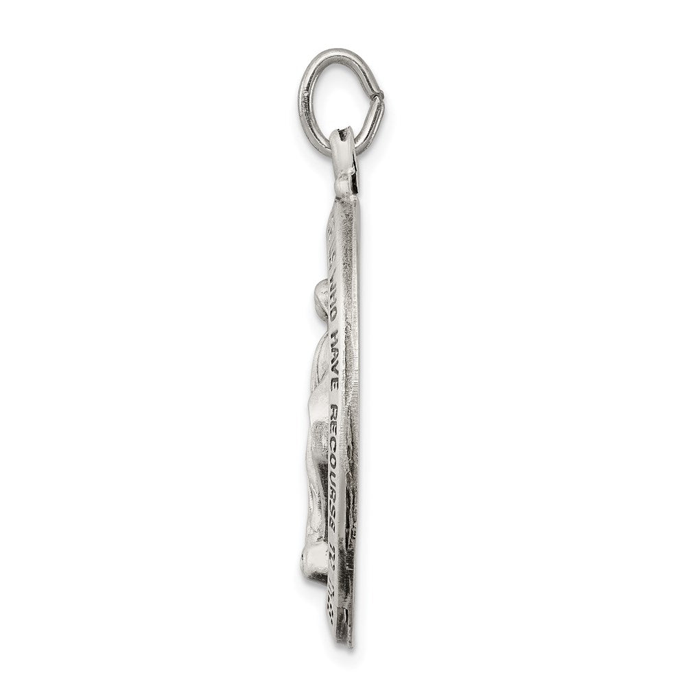 Sterling Silver Antiqued Miraculous Medal QC3495
